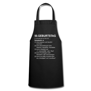 Geburtstag Geschenk Mann Schürze - 50. Geburtstag Geschenk Männer 50 Definition
