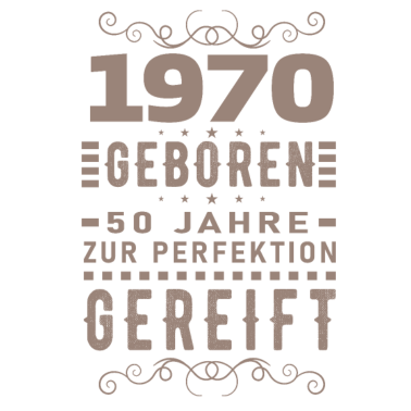 Motiv Mann 50 Perfektion September 1970 50. Geburtstag