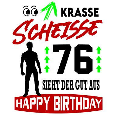 Motiv Sprüche Geburtstag Mann Gut aussehen Geschenk 76