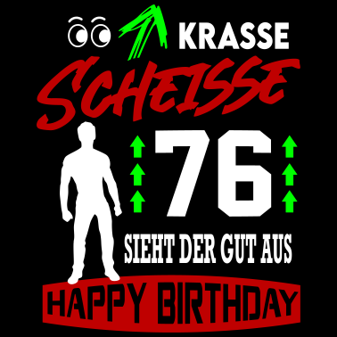 Motiv Sprüche Geburtstag Mann Gut aussehen Geschenk 76