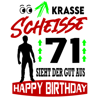 Motiv Sprüche Geburtstag Mann Gut aussehen Geschenk 71