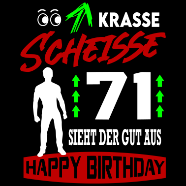 Motiv Sprüche Geburtstag Mann Gut aussehen Geschenk 71
