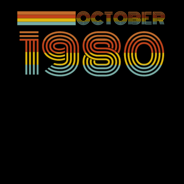 Motiv 40. Geburtstag Männer Legendär Oktober 1980