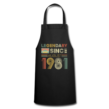 Geburtstag Geschenk Mann Schürze - 40. Geburtstag Männer Legendary since August 1981