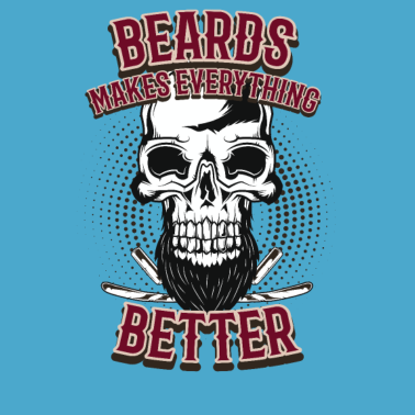 Motiv Bart Totenkopf Barber Geschenk Geburtstag Mann
