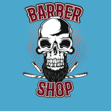 Motiv Bart Totenkopf Barber Geschenk Geburtstag Mann