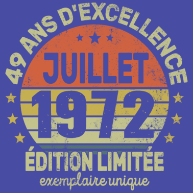 Motiv 49 Jahre Geburtstag Mann Frau im Juli 1972