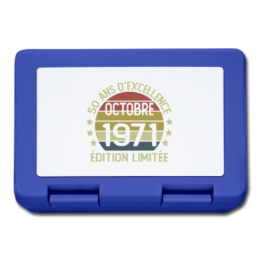 Geburtstag Geschenk Mann Brotdose - 50 Jahre Geburtstag Mann Frau im Oktober 1971