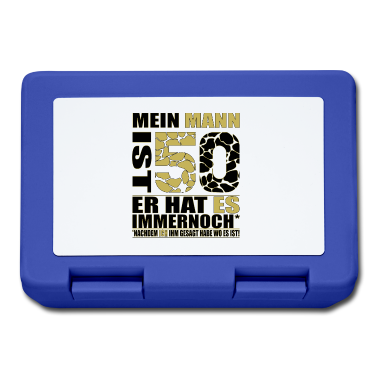 Geburtstag Geschenk Mann Brotdose - 50ter Geburtstag - Mein Mann ist 50