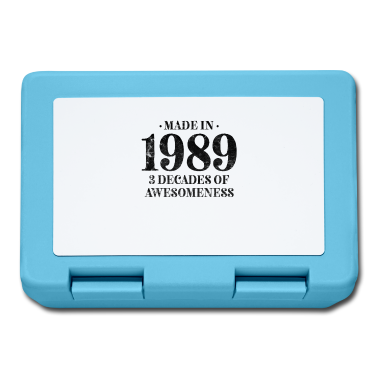 Geburtstag Geschenk Mann Brotdose - Jahrgang 1989 Geburtstag Männer Frauen