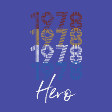 Motiv Mann Held - 40. Geburtstag Geschenk 1978 retro