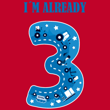 Motiv Kinder 3. Geburtstag Mann Geschenk 3 Jahre Junge