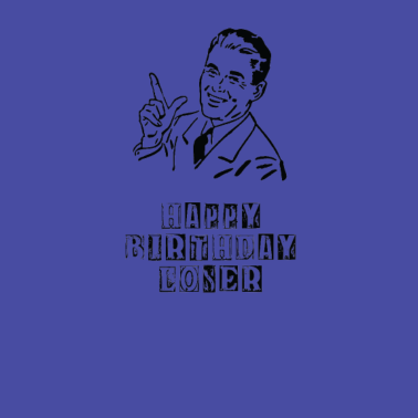 Motiv Vintage Mann alles Gute zum Geburtstag Verlierer