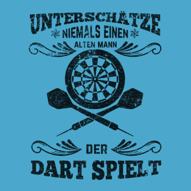 Motiv Dartspieler alter Mann