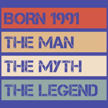 Motiv Jahrgang 1991 Mann Mythos Legende