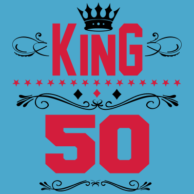 Motiv Geburtstag King 50 Mann Birthday Krone König Fun