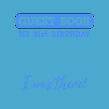 Motiv 31. Geburtstag Gästebuch Geschenk Mann