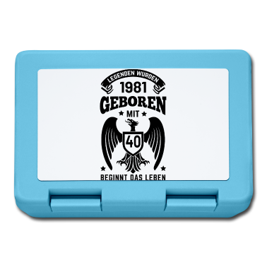 Geburtstag Geschenk Mann Brotdose - 40. Geburtstag Jahrgang 1981 Mann Frau