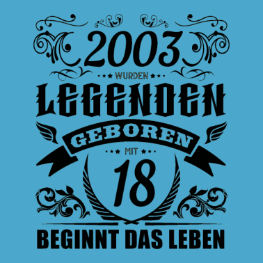 Motiv 18. Geburtstag Jahrgang 2003 Männer Frauen
