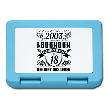 Geburtstag Geschenk Mann Brotdose - 18. Geburtstag Jahrgang 2003 Männer Frauen