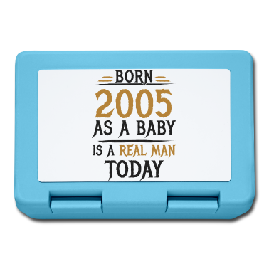 Geburtstag Geschenk Mann Brotdose - 2005 Geboren Und Richtiger Mann Geburtstag