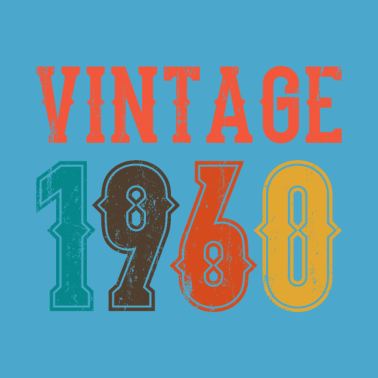 Motiv BORN IN 1960 Geburtstag Geschenk Vintage Männer