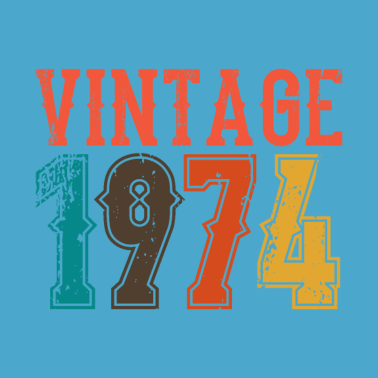 Motiv BORN IN 1974 Geburtstag Geschenk Vintage Männer