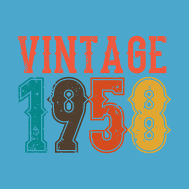 Motiv BORN IN 1958 Geburtstag Geschenk Vintage Männer