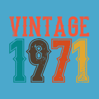 Motiv BORN IN 1971 Geburtstag Geschenk Vintage Männer