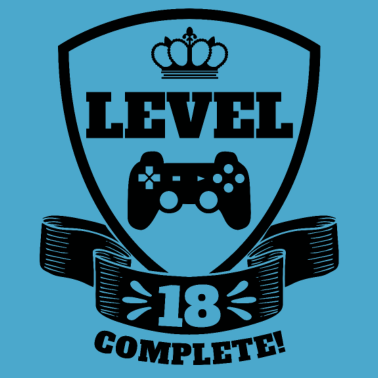 Motiv 18. Geburtstag Mann Frau Level 18 Jahre Videospiel