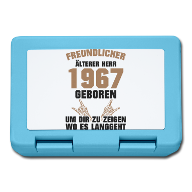Geburtstag Geschenk Mann Brotdose - Freundlicher Mann 1967 Geboren Geburtstag