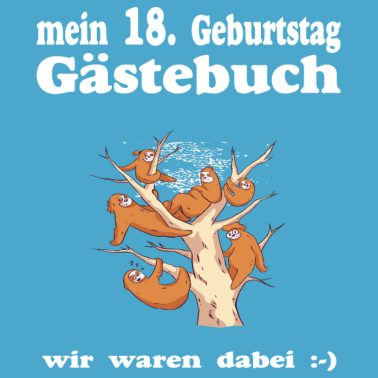 Motiv 18. Geburtstag Männer Faultier 18 Jahre 2003