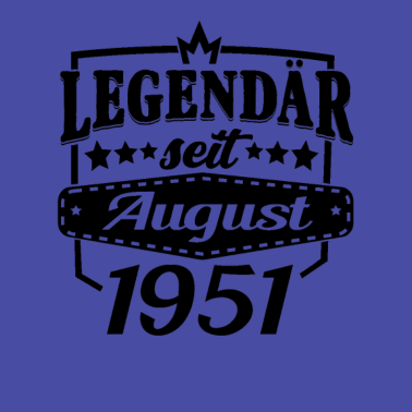 Motiv August 1951 Geburtstag Geschenkideen