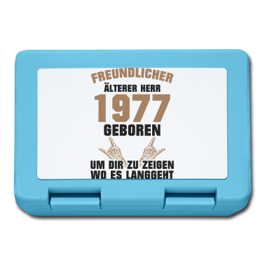 Geburtstag Geschenk Mann Brotdose - Freundlicher Alter Mann 1977 Geboren Geburtstag