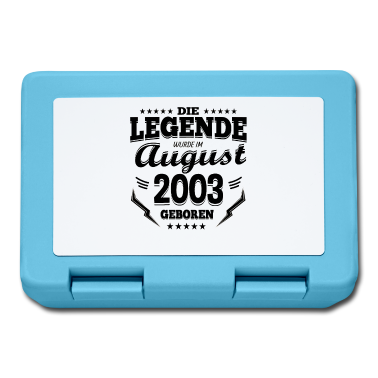 Geburtstag Geschenk Mann Brotdose - August 2003 Geburtstag Legende