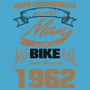 Motiv Radfahrer Alter Mann 1962 Geburtstag Fahrrad