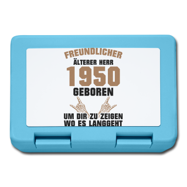 Geburtstag Geschenk Mann Brotdose - Alter Mann 1950 Geboren Geburtstag Freundlich