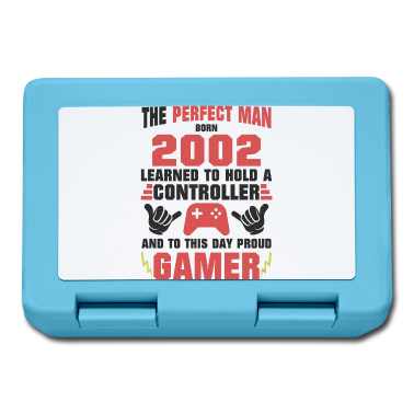 Geburtstag Geschenk Mann Brotdose - Perfekter Gamer Und Mann 2002 Geboren Geburtstag