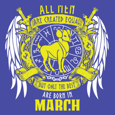 Motiv Alle Männer sind gleich März Geburtstag Monat
