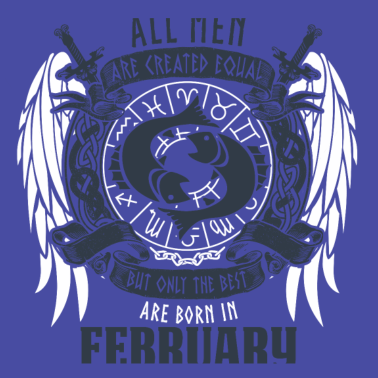 Motiv Alle Männer sind gleich Februar Geburtstag Monat