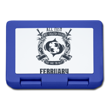 Geburtstag Geschenk Mann Brotdose - Alle Männer sind gleich Februar Geburtstag Monat