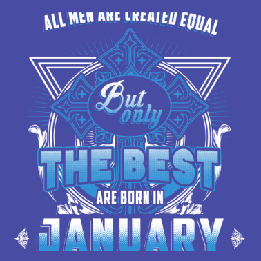 Motiv Alle Männer sind gleich Januar Geburtstag Monat