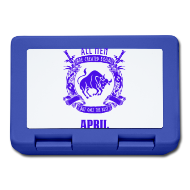 Geburtstag Geschenk Mann Brotdose - Alle Männer sind gleich April Geburtstag Monat