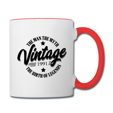 Geburtstag Geschenk Mann Tasse - Jahrgang 1991 Geburtstag Männer Mann Mythos