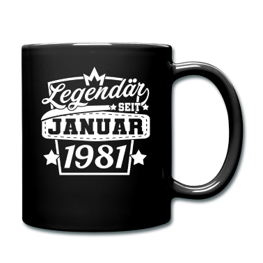 Geburtstag Geschenk Mann Tasse - Januar 1981 Geburtstag Männer Frauen