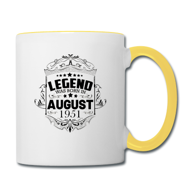 Geburtstag Geschenk Mann Tasse - August 1951 70. Geburtstag Männer Frauen