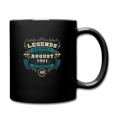 Geburtstag Geschenk Mann Tasse - August 1981 40. Geburtstag Männer Frauen