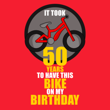 Motiv 50. Geburtstag Männer Frauen Fahrrad