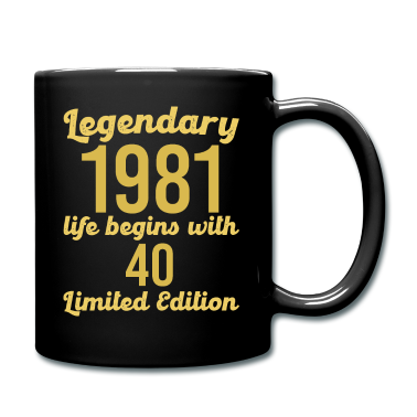 Geburtstag Geschenk Mann Tasse - 40. Geburtstag Männer Legendär 1981