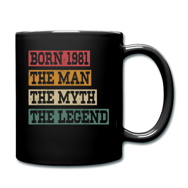 Geburtstag Geschenk Mann Tasse - Jahrgang 1981 Geburtstag Mann Mythos Legende